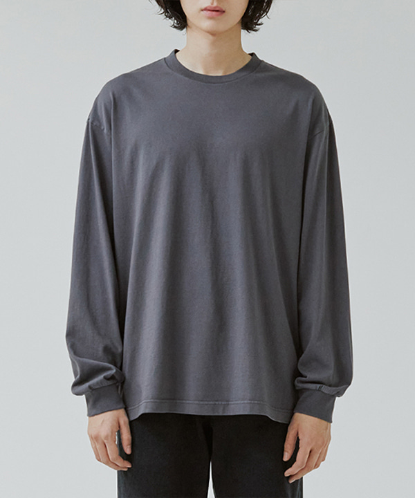 WASHED LONG SLEEVE [CHARCOAL]