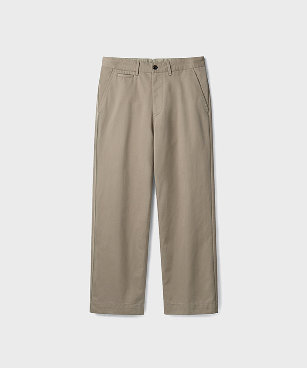 [DESK] NATURAL CHINO PANTS [WASHED BEIGE]